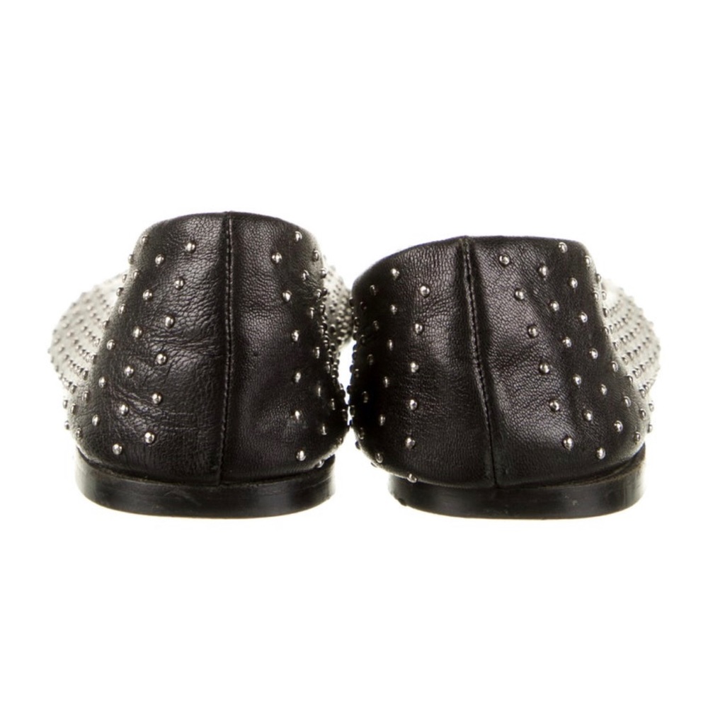 giuseppe zanotti leather studded flats metal toe - Picture 4 of 4